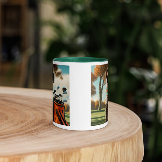 German Shorthaired Pointer Golfer- Mug with Color Inside