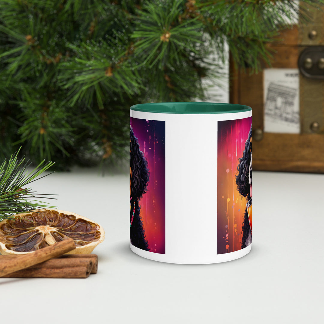 Bernedoodle General- Mug with Color Inside v6