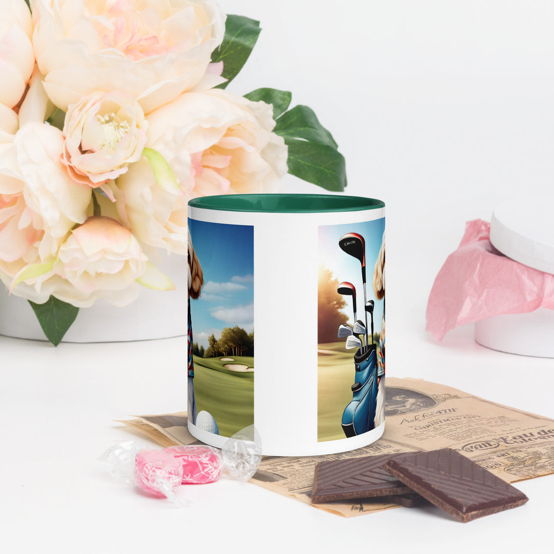 Cavachon Golfer- Mug with Color Inside