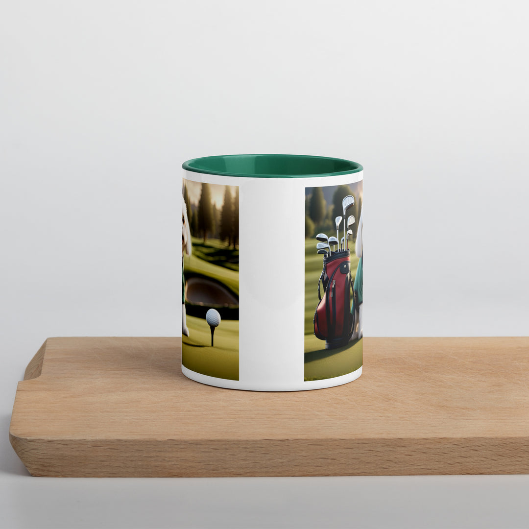 Cavachon Golfer- Mug with Color Inside v3