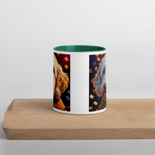 Goldendoodle- Mug with Color Inside v12