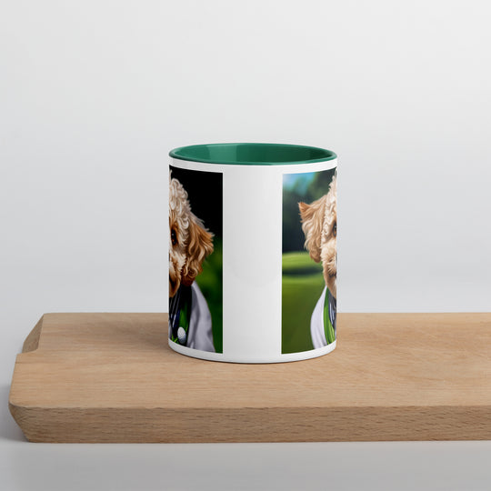 Maltipoo Golfer- Mug with Color Inside v2