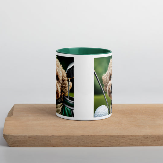 Maltipoo Golfer- Mug with Color Inside v8