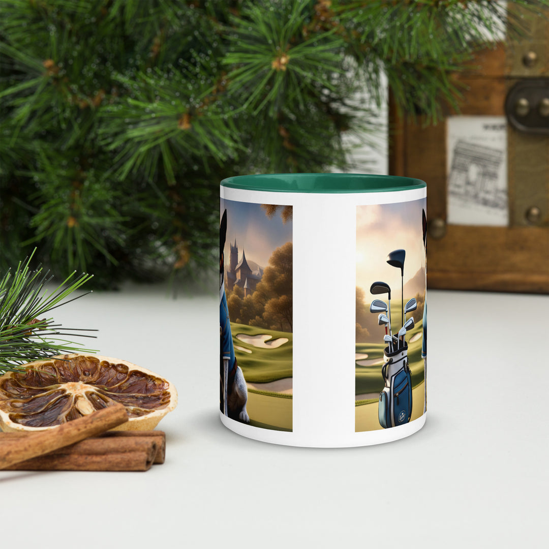 Texas Heeler Golfer- Mug with Color Inside v3