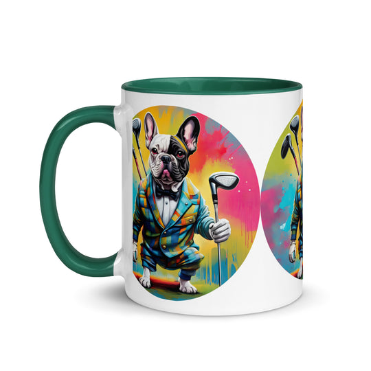 Mug with Color Inside-French Bulldog V5