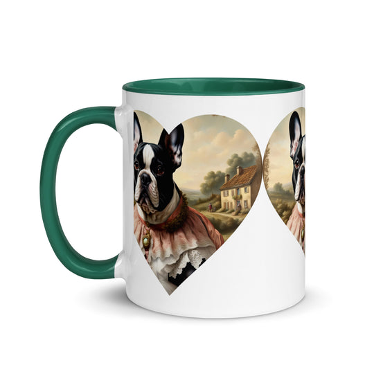 Mug with Color Inside-French Bulldog V6