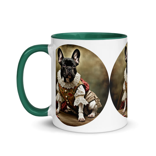 Mug with Color Inside-French Bulldog V8