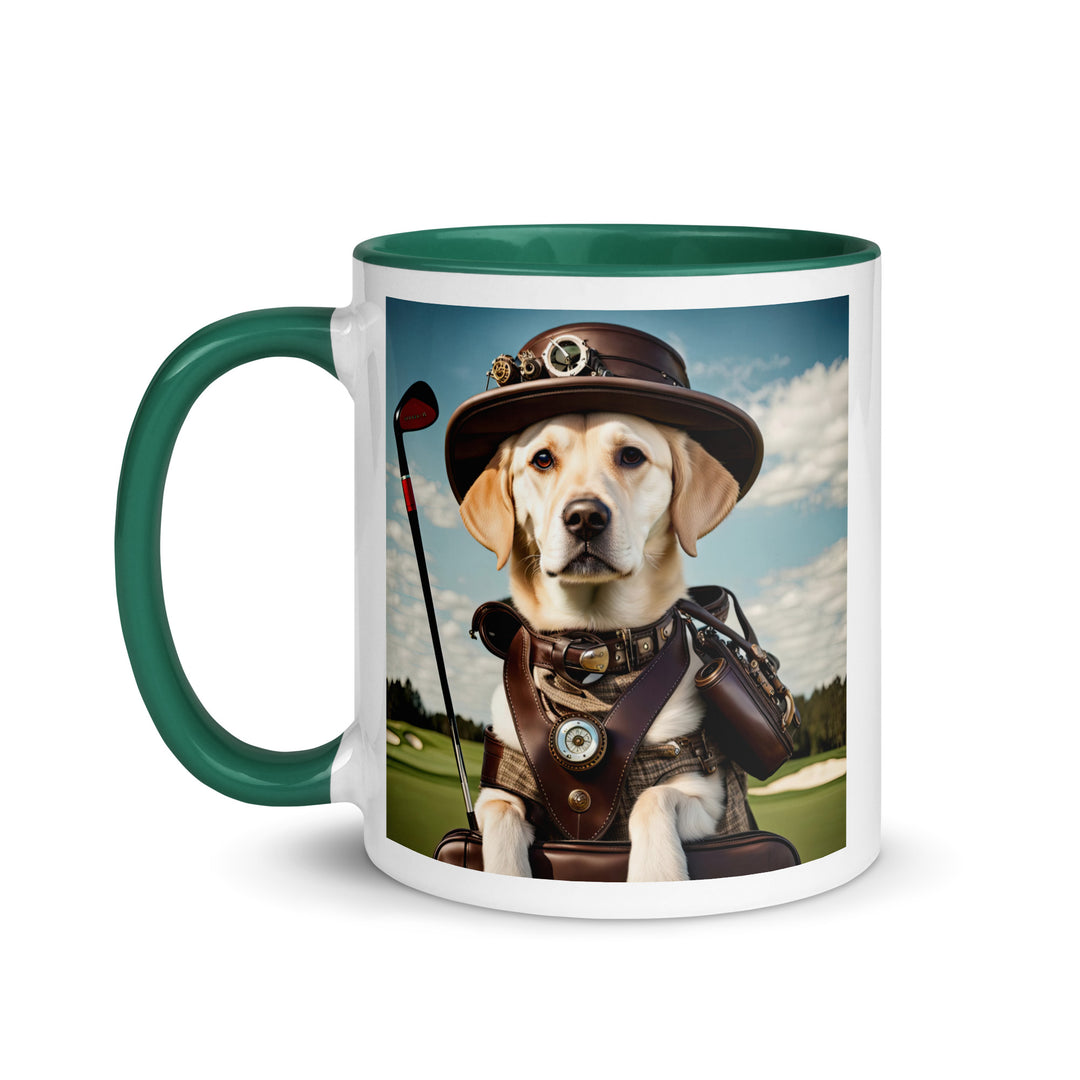 Mug with Color Inside-Labrador Retriever Golfer V12