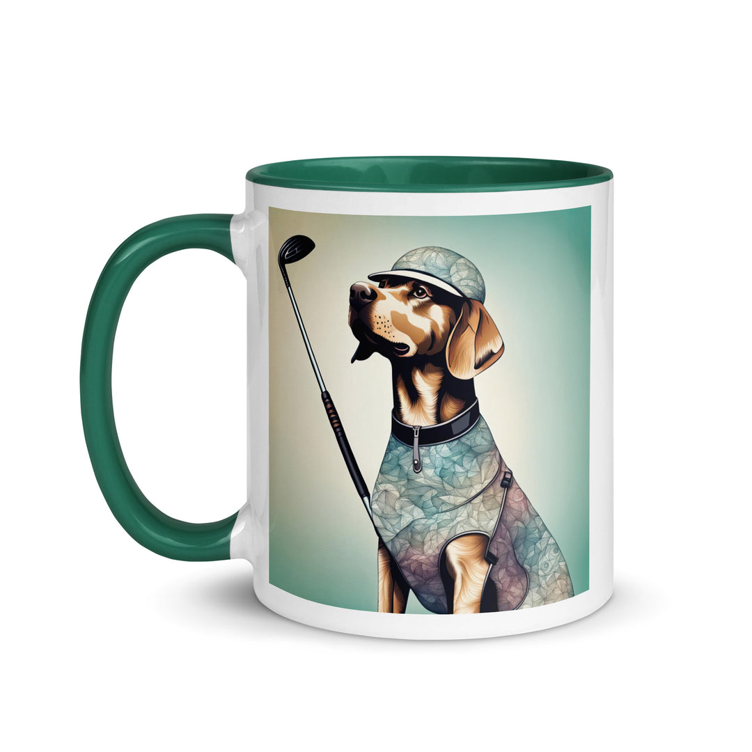 Mug with Color Inside-Labrador Retriever Golfer Labrador Retriever Golfer V18