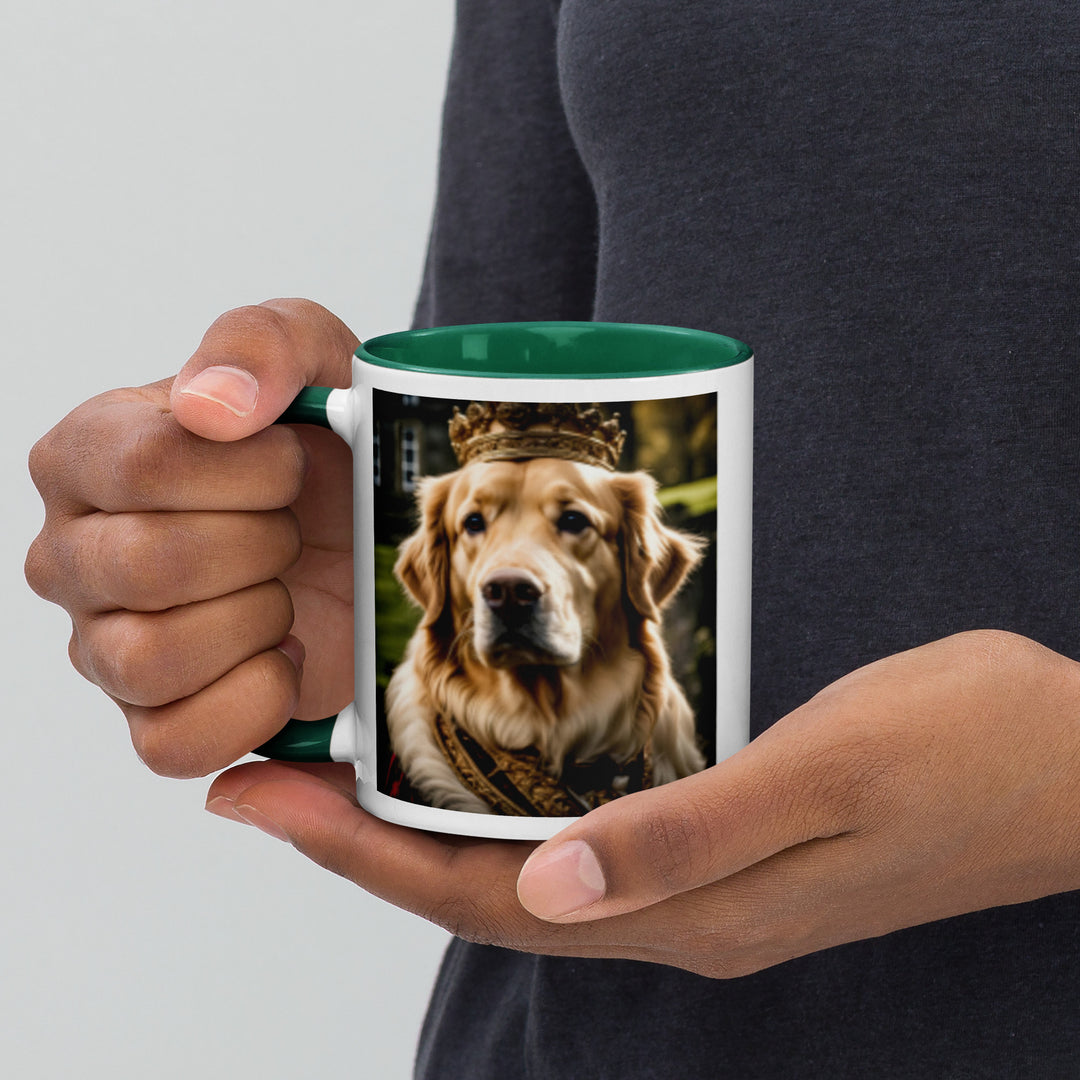 Golden Retriever- Mug with Color Inside V2