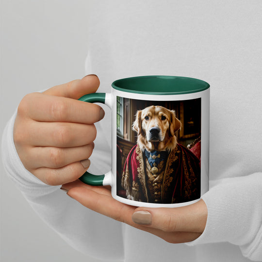 Golden Retriever- Mug with Color Inside V3