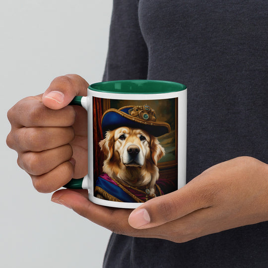 Golden Retriever- Mug with Color Inside V5