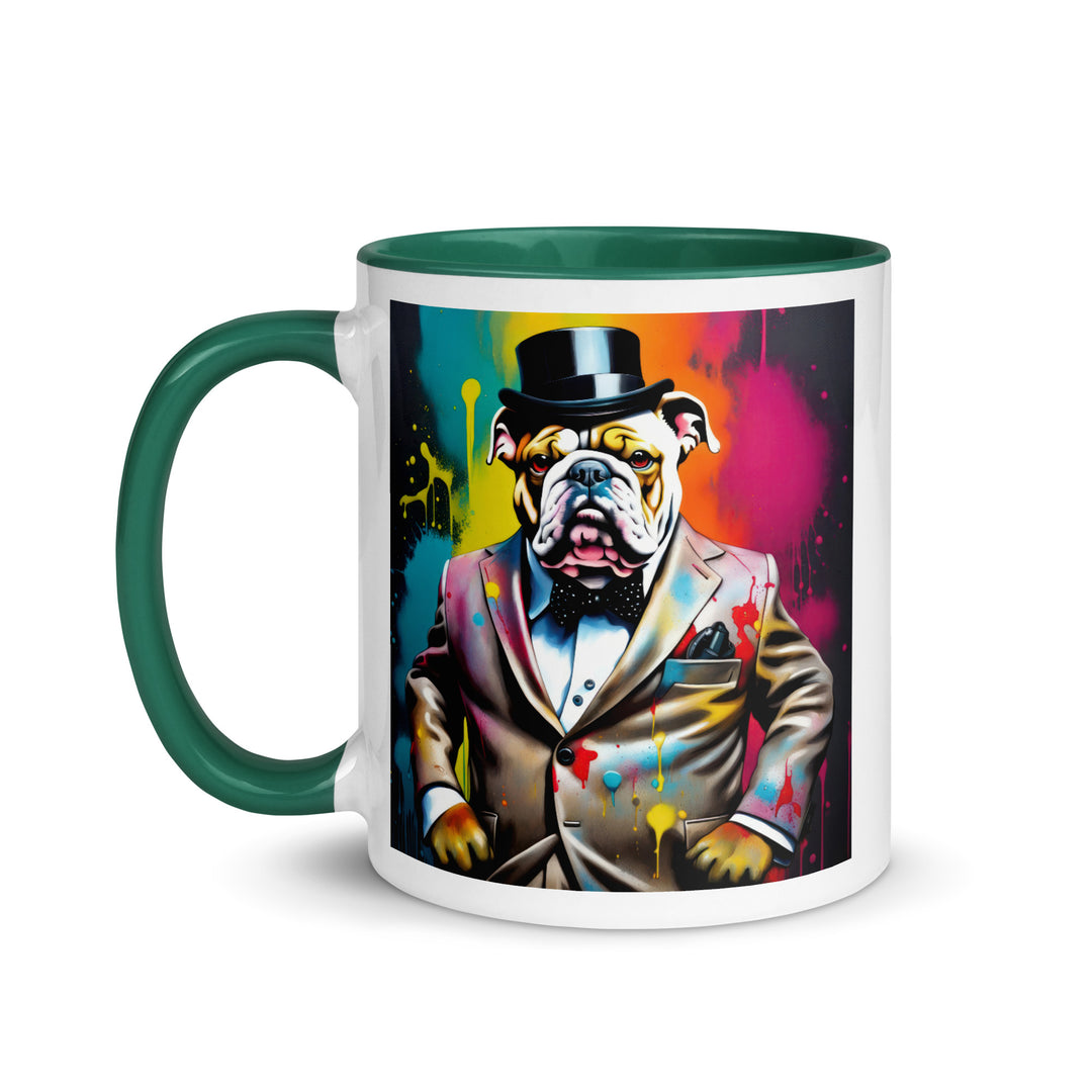 Bulldog- Mug with Color Inside v4