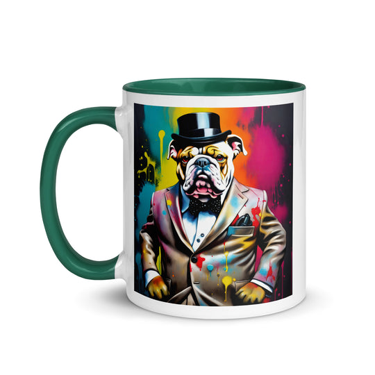 Bulldog- Mug with Color Inside v4