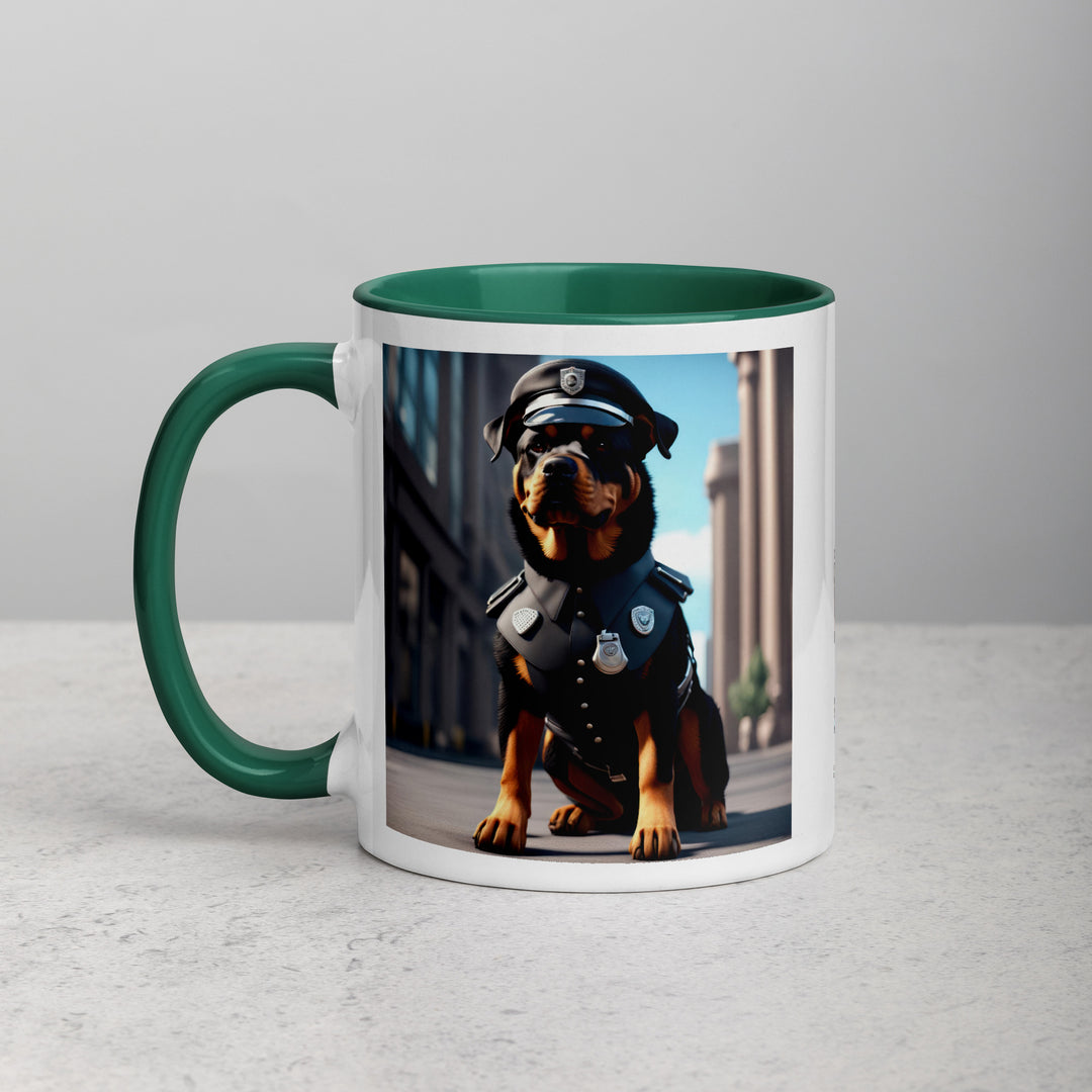 Rottweiler- Mug with Color Inside v3