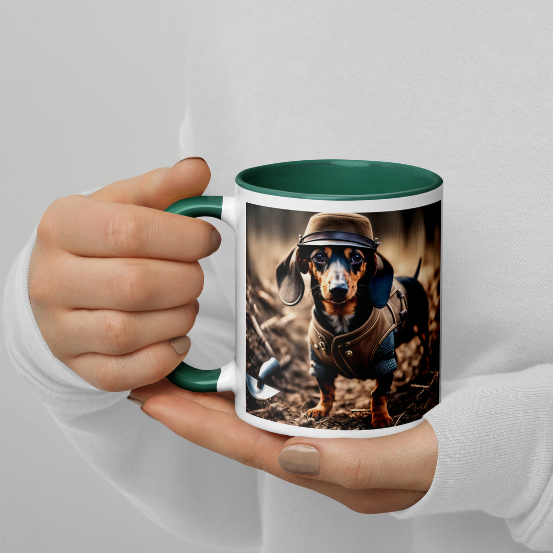 Dachshund- Mug with Color Inside