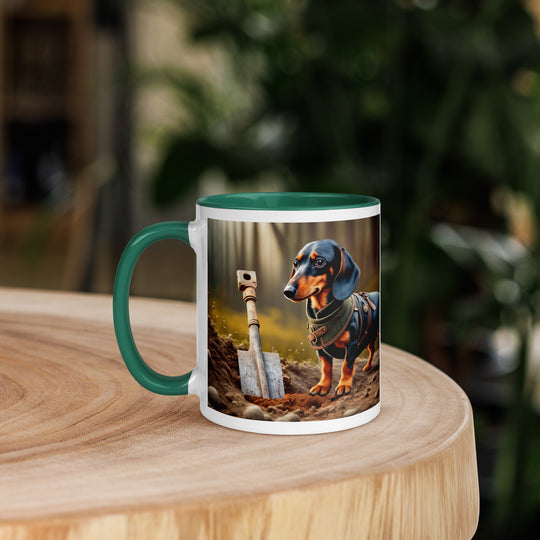 Dachshund- Mug with Color Inside v2