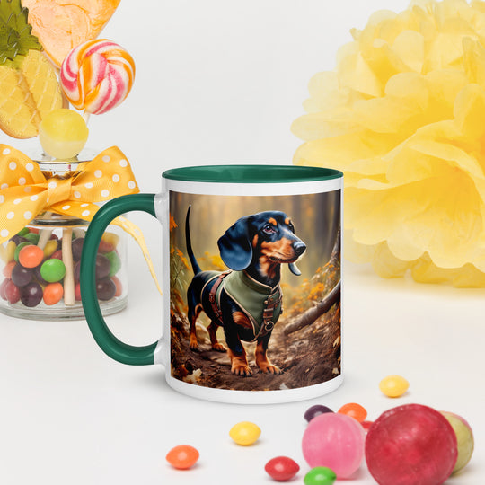 Dachshund- Mug with Color Inside v3