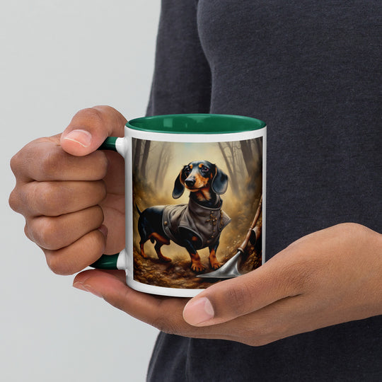 Dachshund- Mug with Color Inside v4