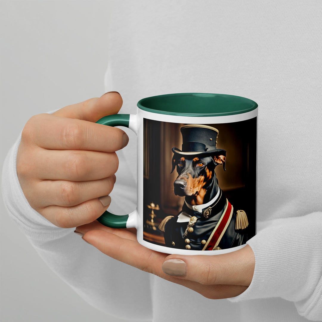 Doberman Pinscher- Mug with Color Inside v2