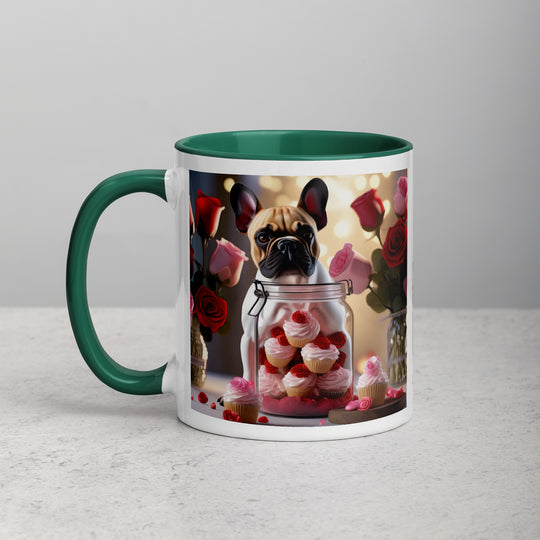 French Bulldog Romantic- Mug with Color Inside v2