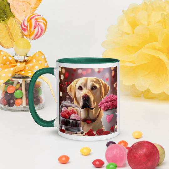 Labrador Retriever Romantic- Mug with Color Inside v2