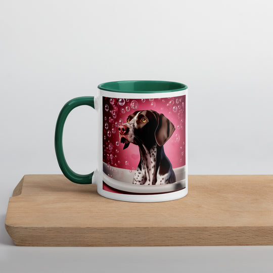 German Shorthaired Pointer Romantic- Mug with Color Inside v3