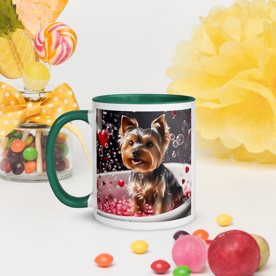 Yorkshire Terrier Romantic- Mug with Color Inside