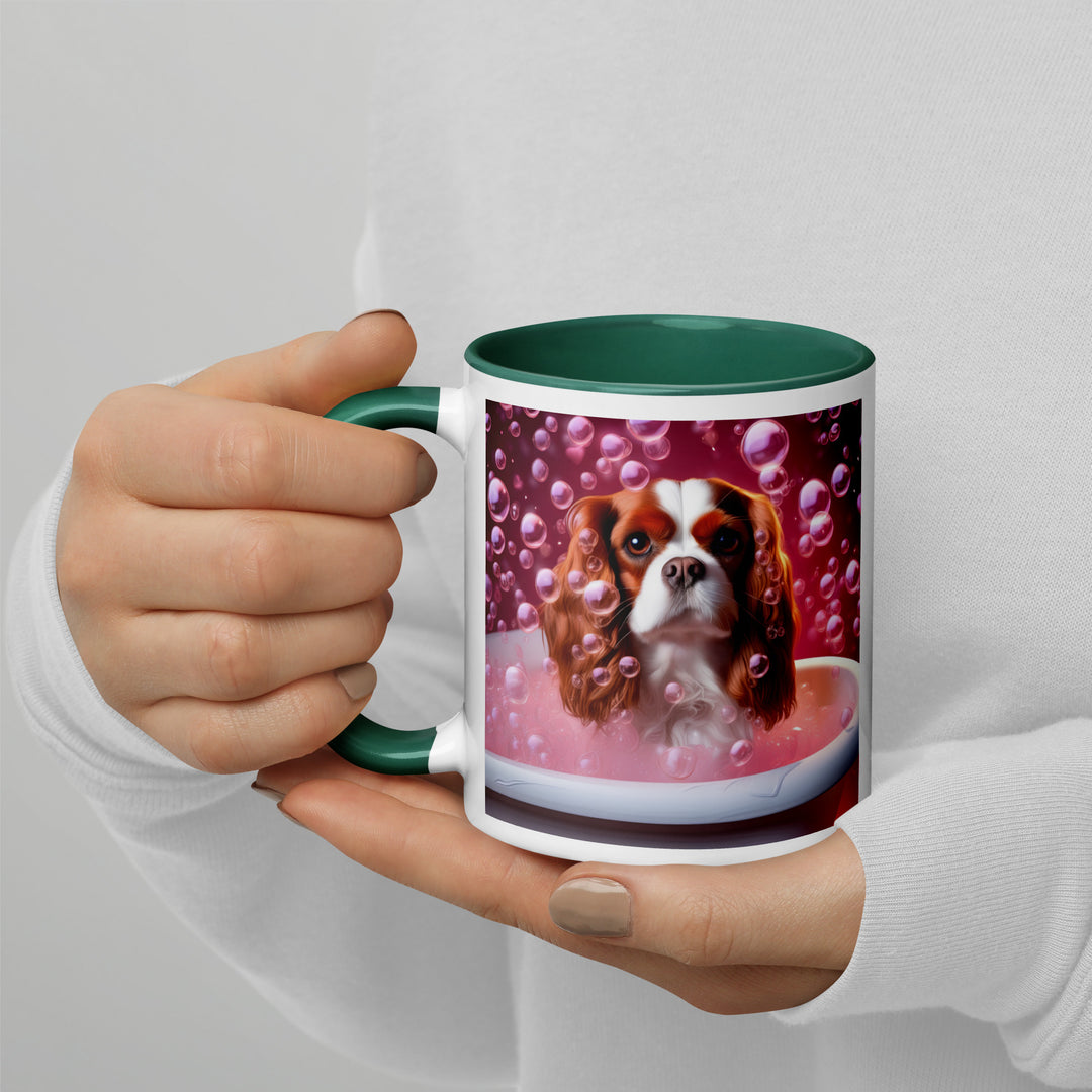 Cavalier King Charles Spaniel Romantic- Mug with Color Inside v2