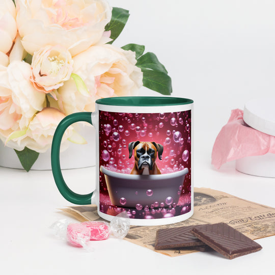 Boxer Romantic- Mug with Color Inside