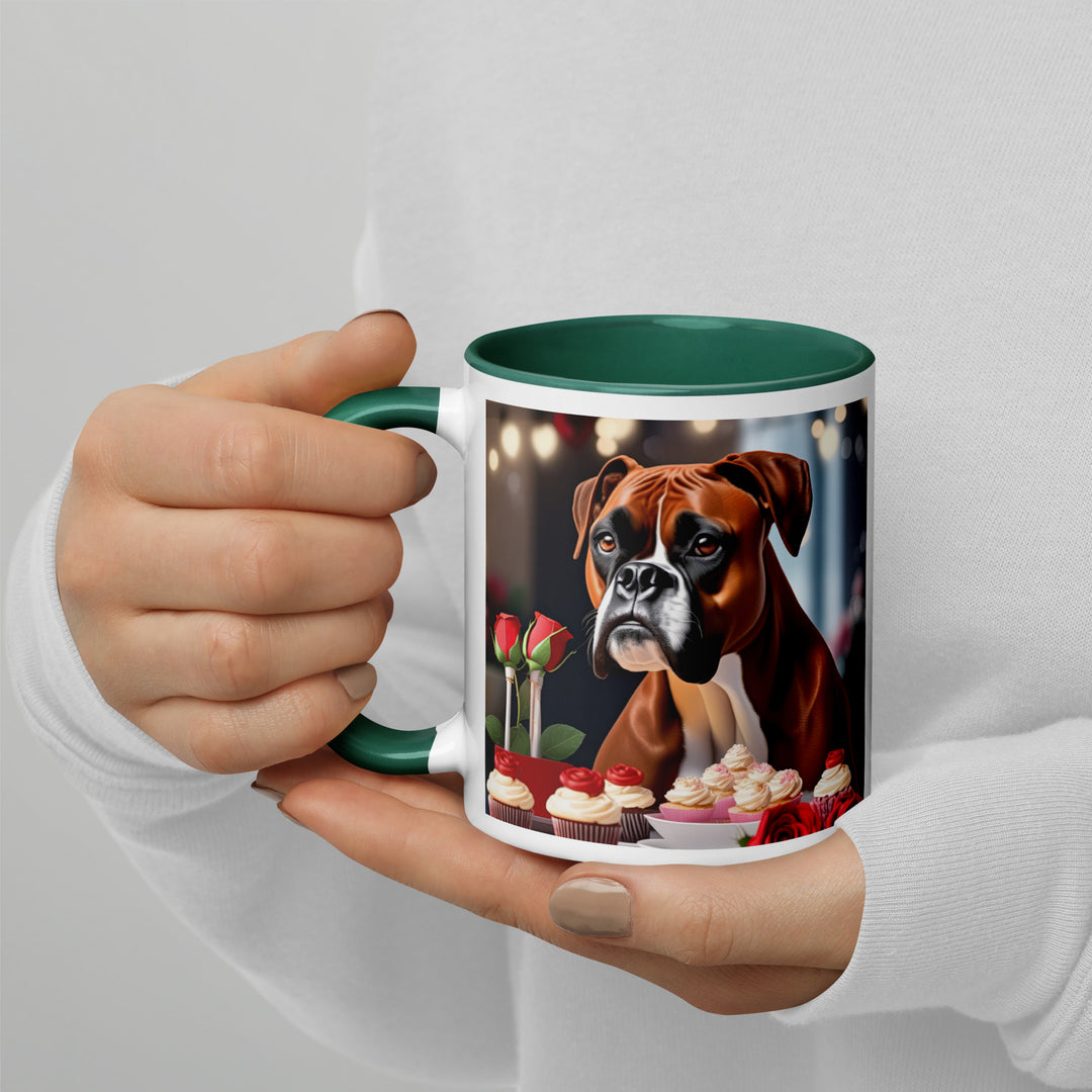 Boxer Romantic- Mug with Color Inside v3