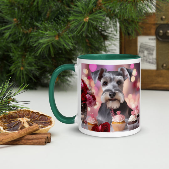 Miniature Schnauzer Romantic- Mug with Color Inside