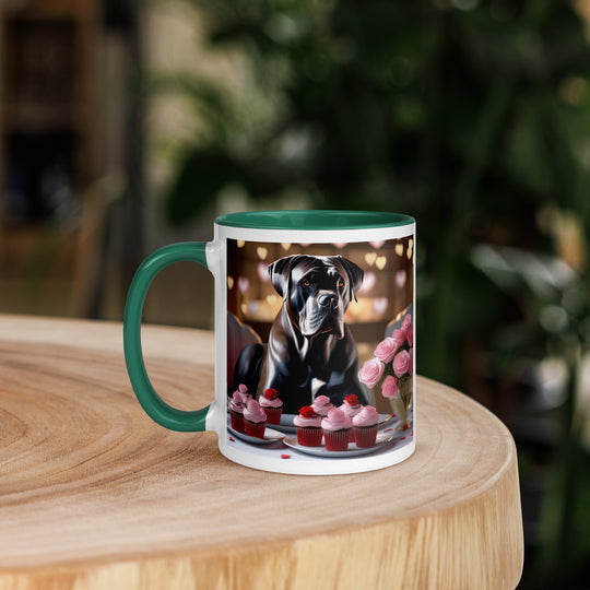 Cane Corso Romantic- Mug with Color Inside v2