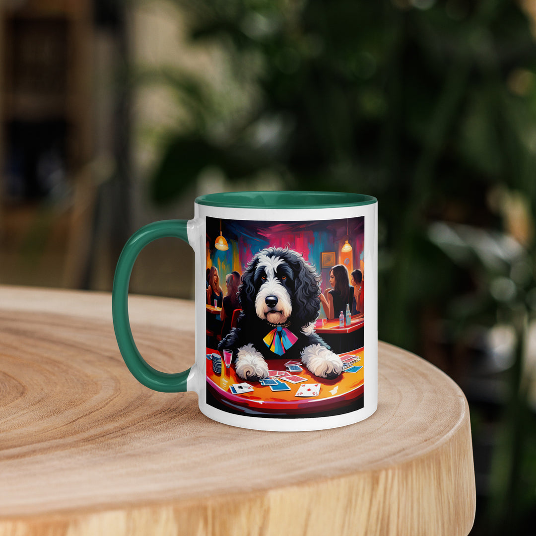 Bernedoodle General- Mug with Color Inside v5