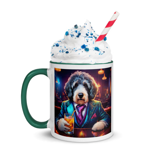 Bernedoodle General- Mug with Color Inside v8