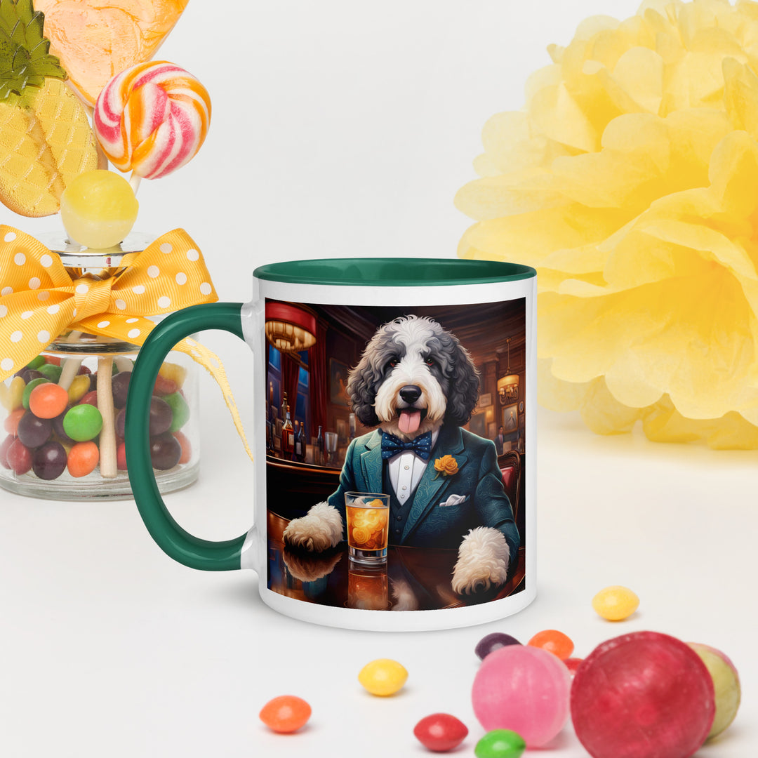 Bernedoodle General- Mug with Color Inside v9