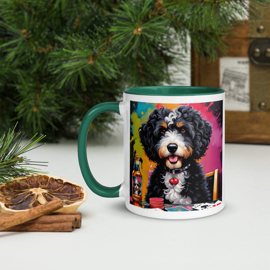 Bernedoodle General- Mug with Color Inside v10