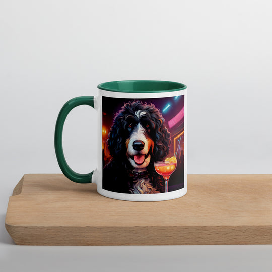 Bernedoodle General- Mug with Color Inside v12