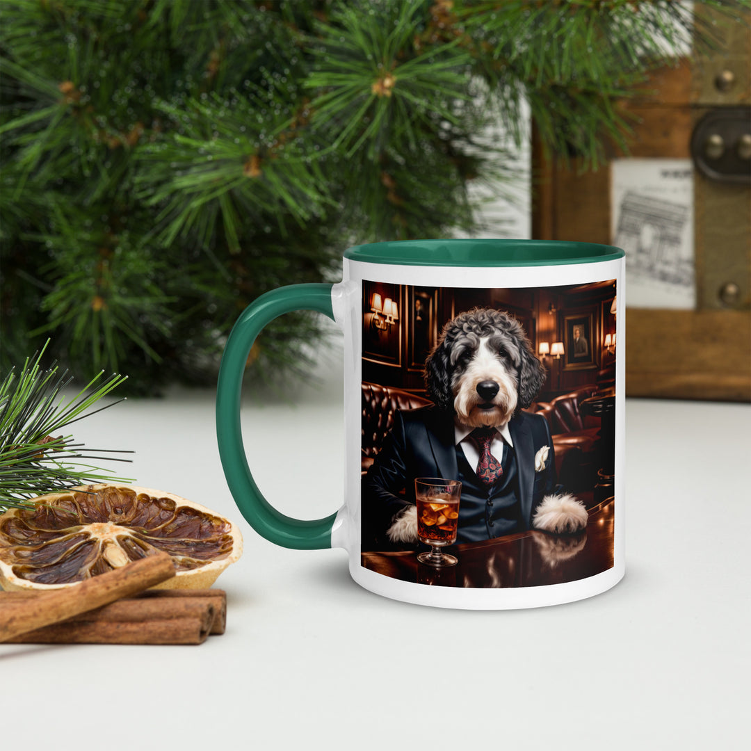 Bernedoodle General- Mug with Color Inside v13