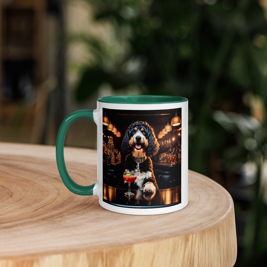 Bernedoodle General- Mug with Color Inside v15