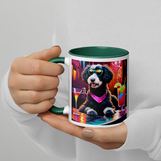 Bernedoodle General- Mug with Color Inside v17