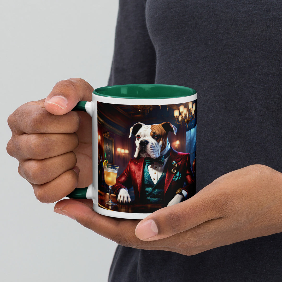 Catahoula Bulldog General- Mug with Color Inside v10