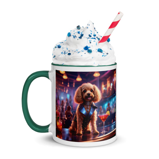 Cavapoo General- Mug with Color Inside v7