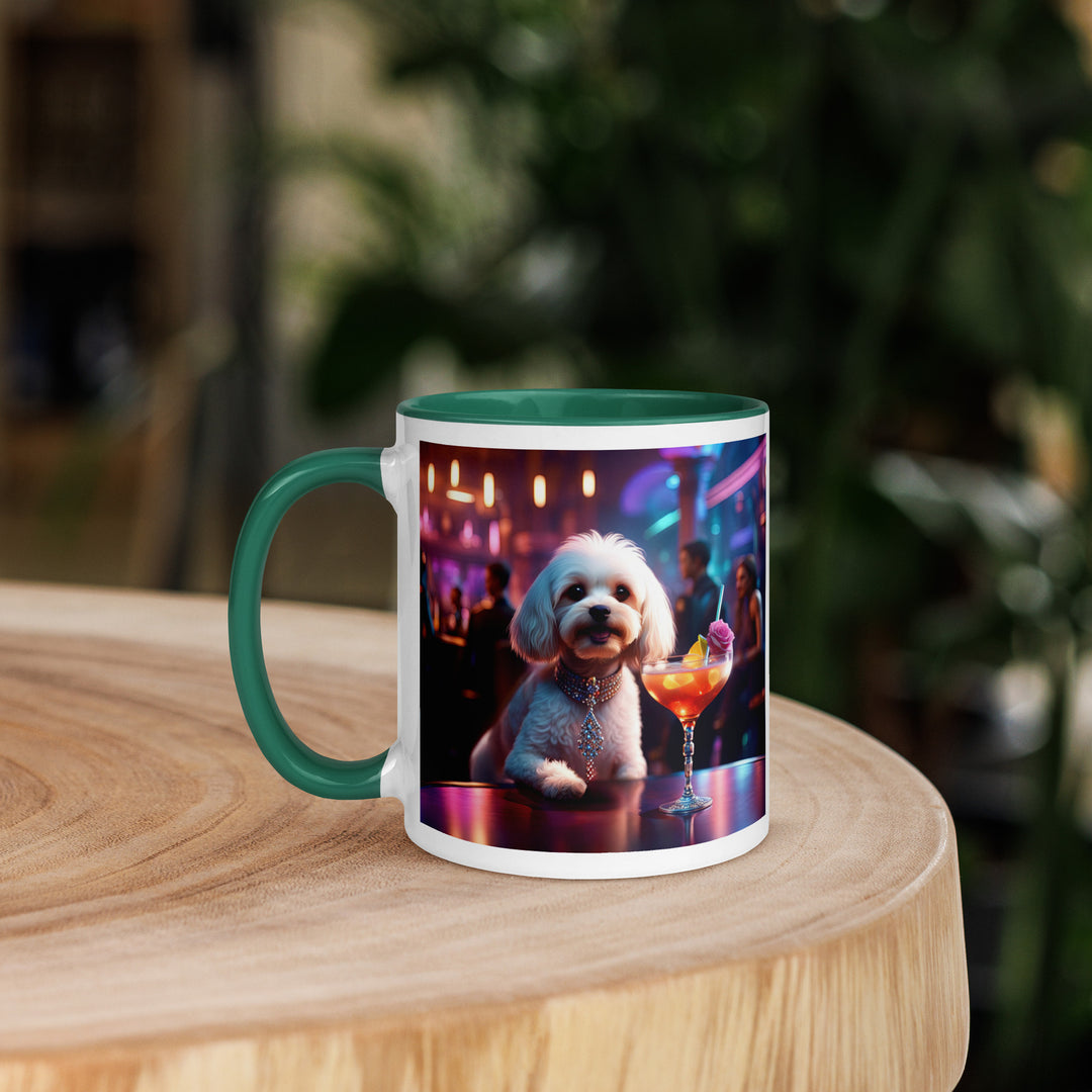 Cavapoo General- Mug with Color Inside v12