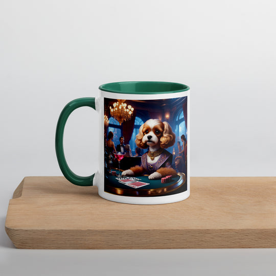 Cavapoo General- Mug with Color Inside v18