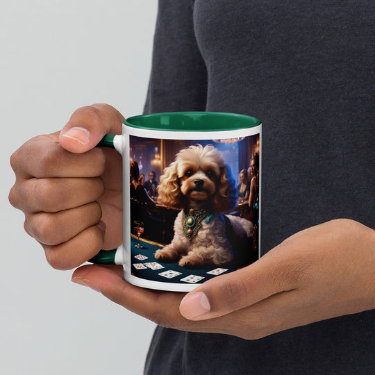 Cavapoo General- Mug with Color Inside v20