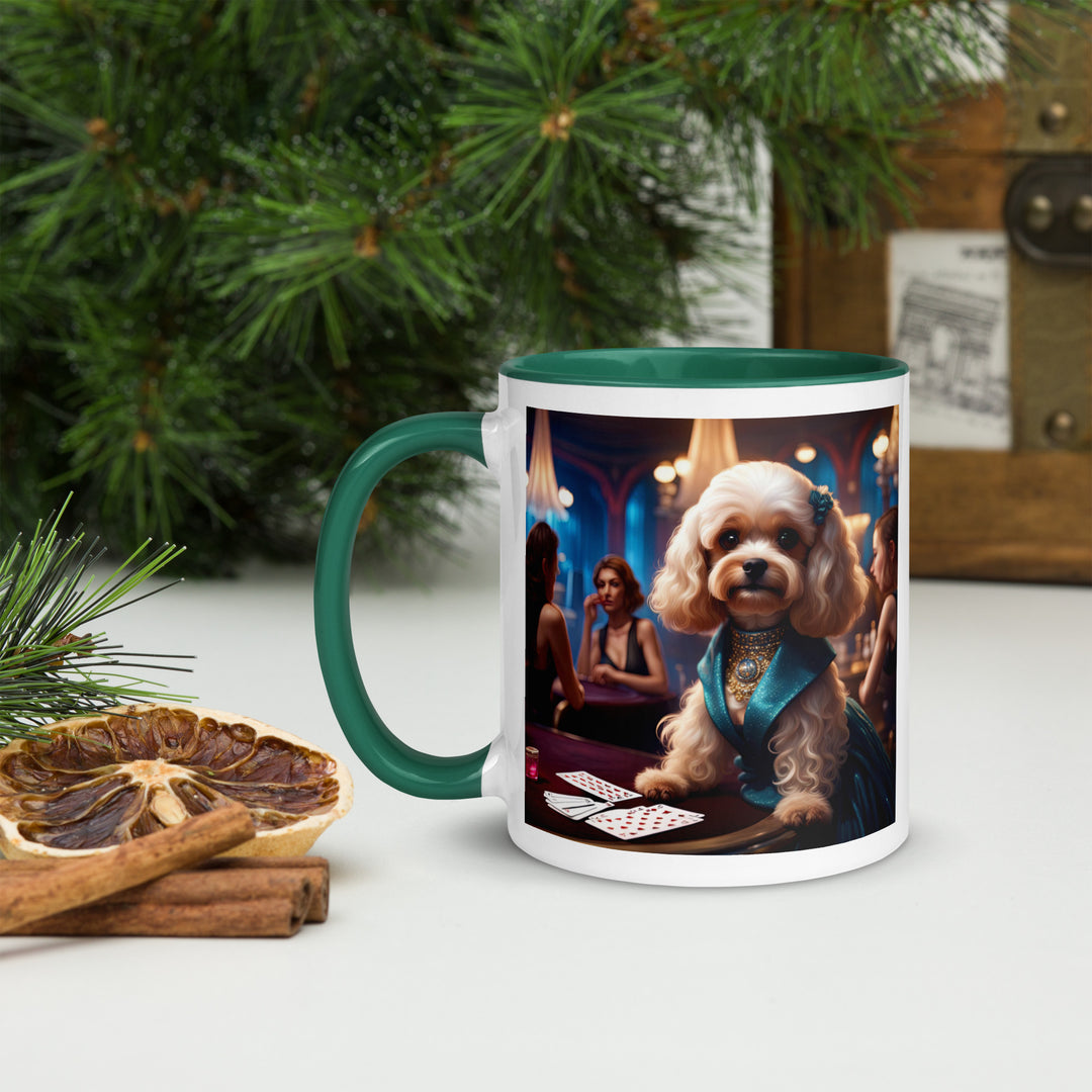 Cavapoo General- Mug with Color Inside v21