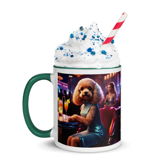 Cavapoo General- Mug with Color Inside v24