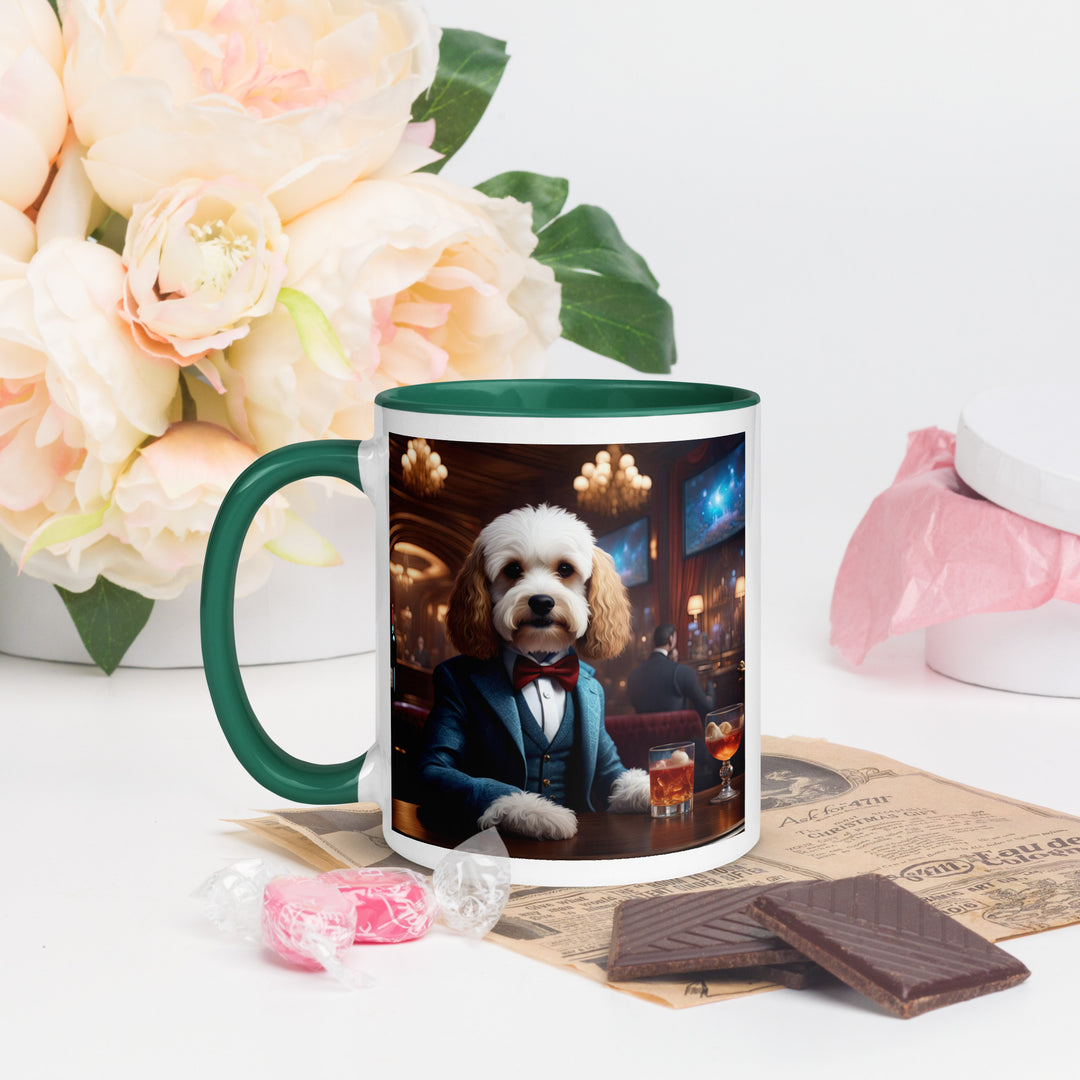 Cavapoo General- Mug with Color Inside v28