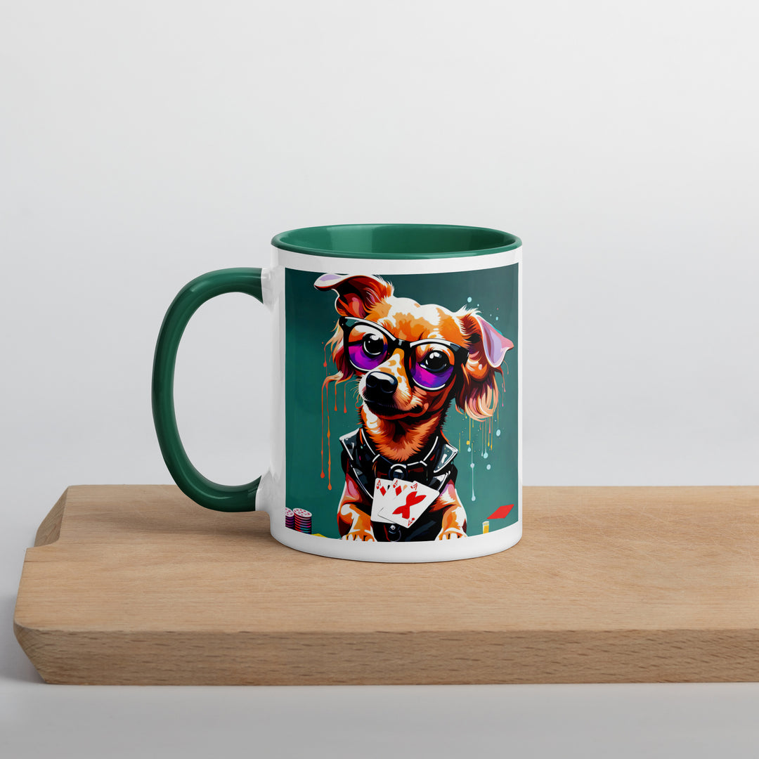 Chiweenie General- Mug with Color Inside v8